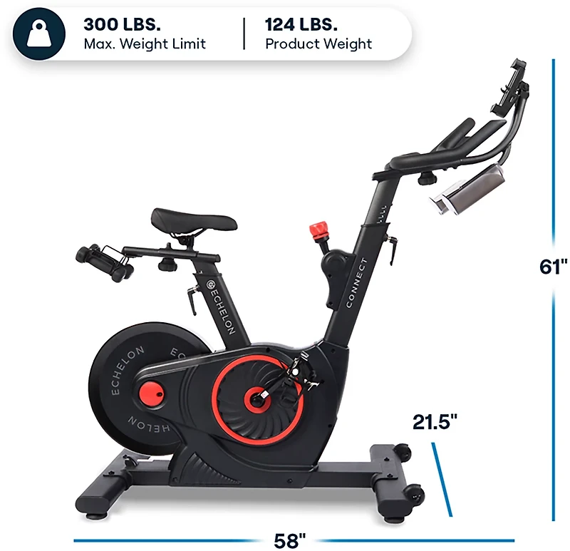 Echelon Connect EX-5 Smart Exercise Bike With Rotating Console and Magnetic Resistance