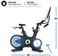Echelon Connect EX-8s Smart Exercise Bike With 24" Class Curved HD Touchscreen and Magnetic Resistance