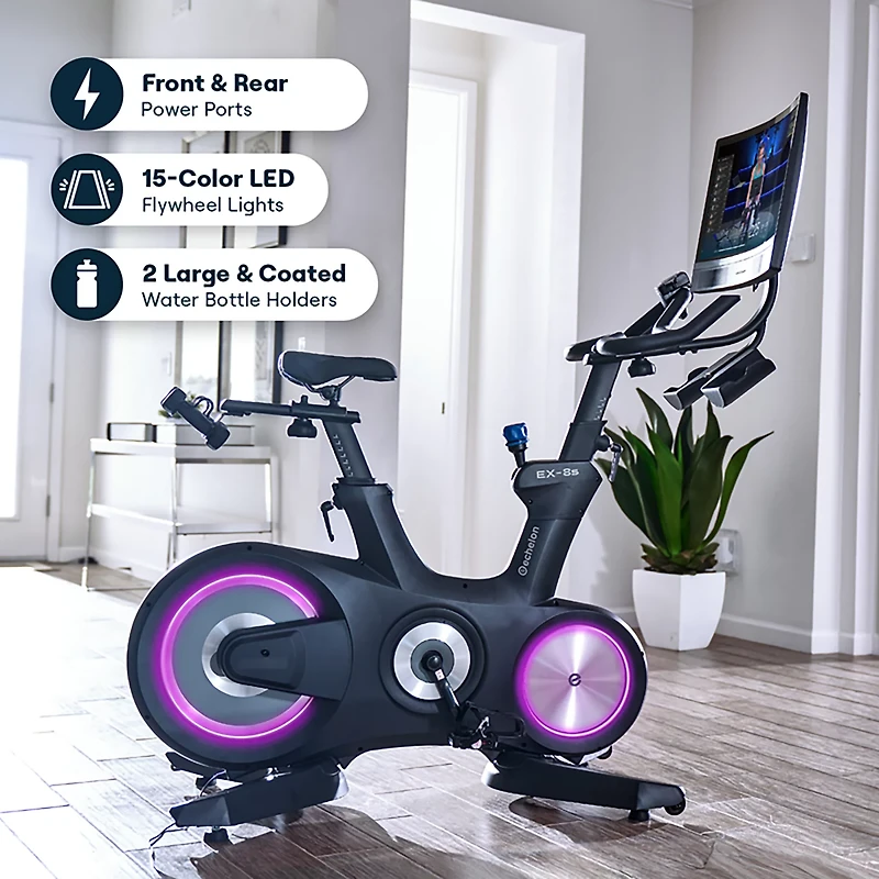 Echelon Connect EX-8s Smart Exercise Bike With 24" Class Curved HD Touchscreen and Magnetic Resistance