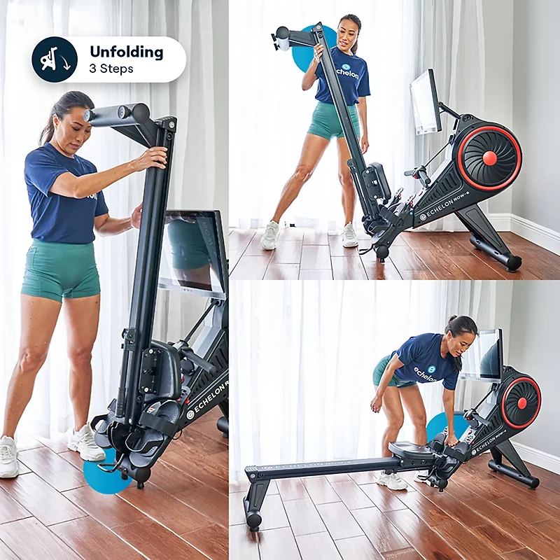 Echelon Row-S Indoor Rowing Machine with 22" class Rotating HD Touchscreen and Magnetic Resistance