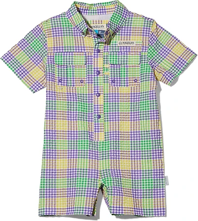 Magellan Outdoors Toddler Boys' Mardi Gras Gingham Seersucker Shorts 4 in.