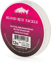 Blood Run Tackle Co. 12 lb. - 50 yards Fluorocarbon Leader Fishing Line