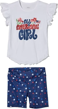 BCG Girls' 4-6X American Girl Short Sleeve Bike Set