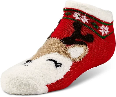 Magellan Outdoors Girls' Snowflake Deer Lodge Lowcut Socks