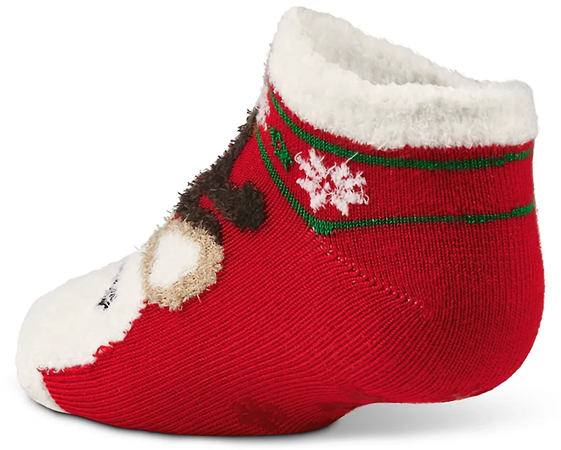 Magellan Outdoors Girls' Snowflake Deer Lodge Lowcut Socks