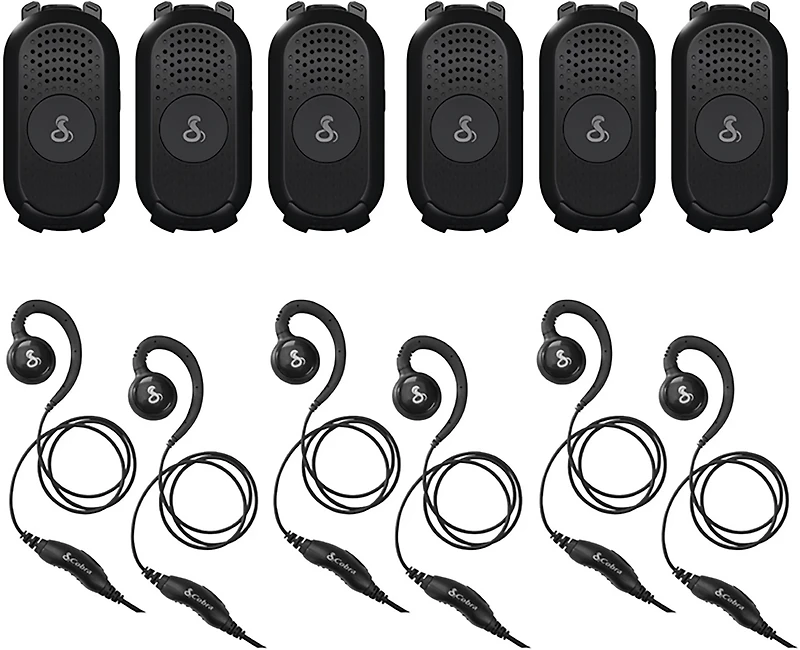 Cobra PX280 Business 2-Way Radio 6-Pack with Headset