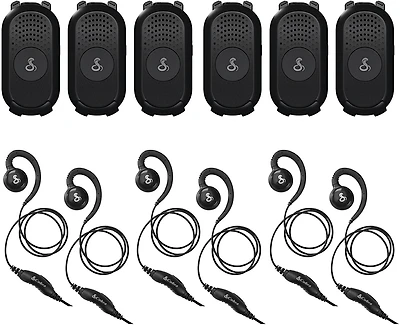 Cobra PX280 Business 2-Way Radio 6-Pack with Headset