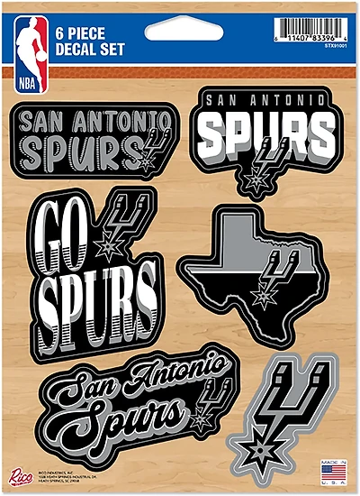 Rico San Antonio Spurs Decal Sheet