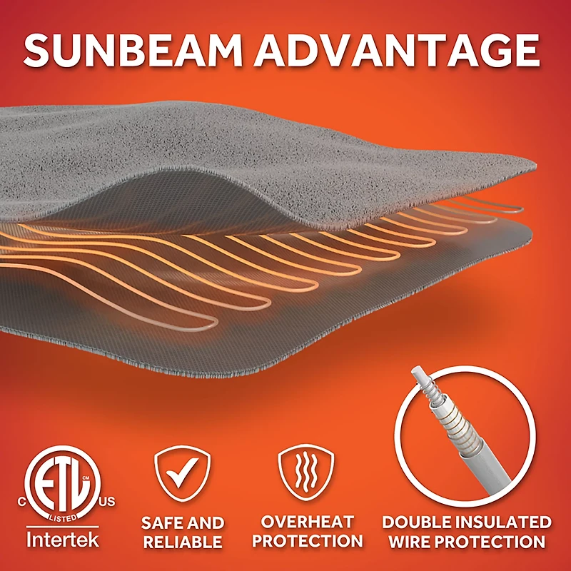 Sunbeam 50 x 60 Heated Throw
