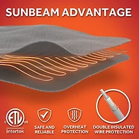 Sunbeam 50 in x 60 in Heated Throw