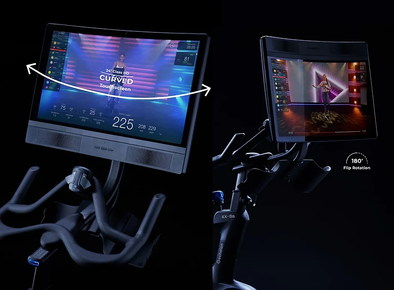 Echelon Connect EX-8s Smart Exercise Bike With 24" Class Curved HD Touchscreen and Magnetic Resistance