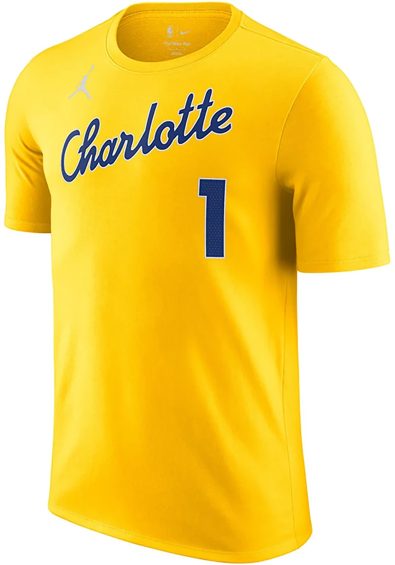 Nike Men's Charlotte Hornets Lamelo Ball #1 Essentials City Edition T-shirt