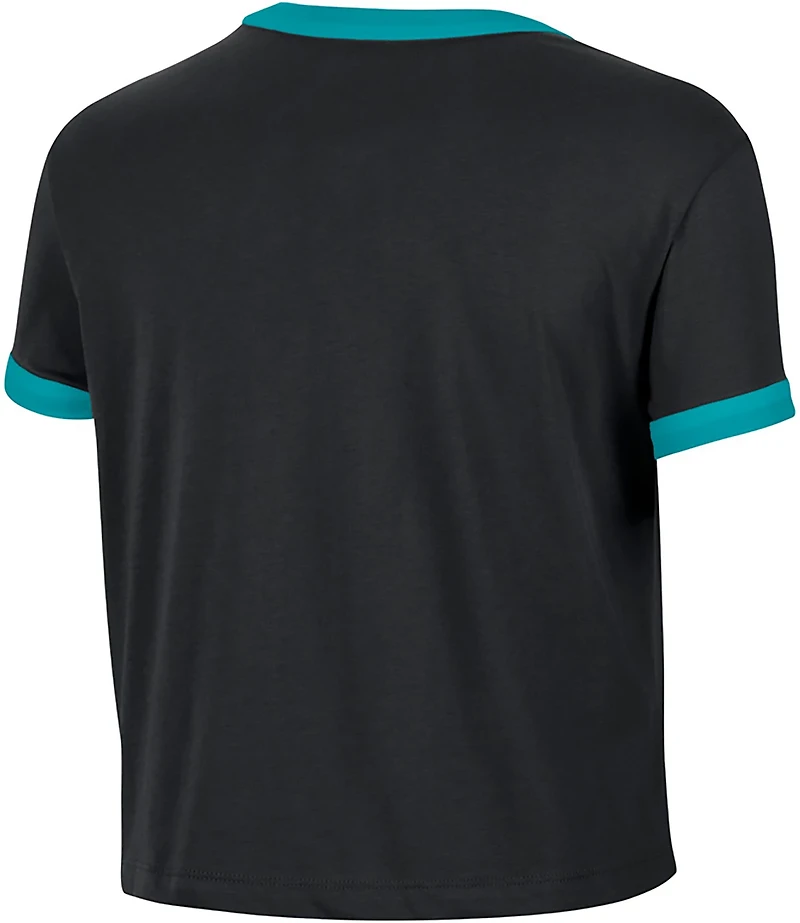 Nike Women's Memphis Grizzlies Hardwood Classic Ringer Short Sleeve T-shirt