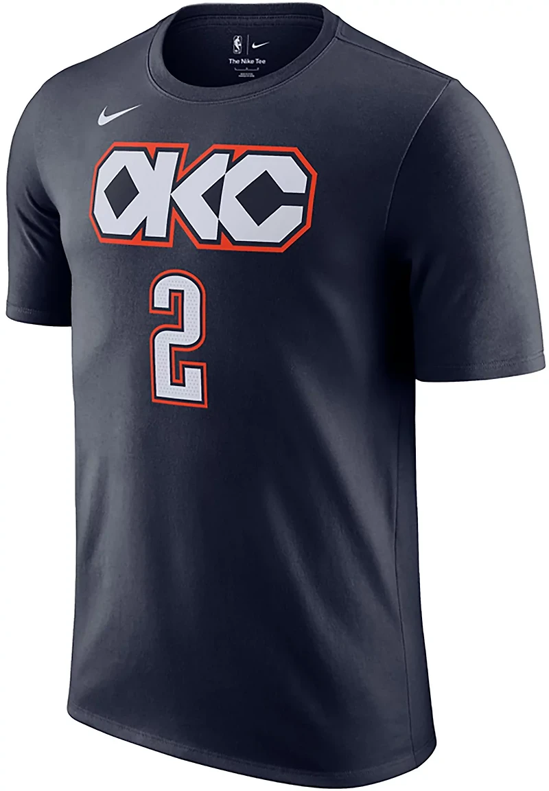 Nike Men's Oklahoma City Thunder Shai Gilgeous-Alexander #2 Essentials Edition T-shirt