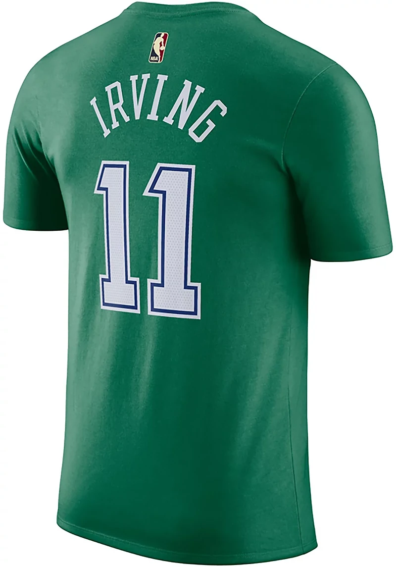 Nike Men's Dallas Mavericks Kyrie Irving Hardwood Classic Name and Number Short Sleeve T-shirt