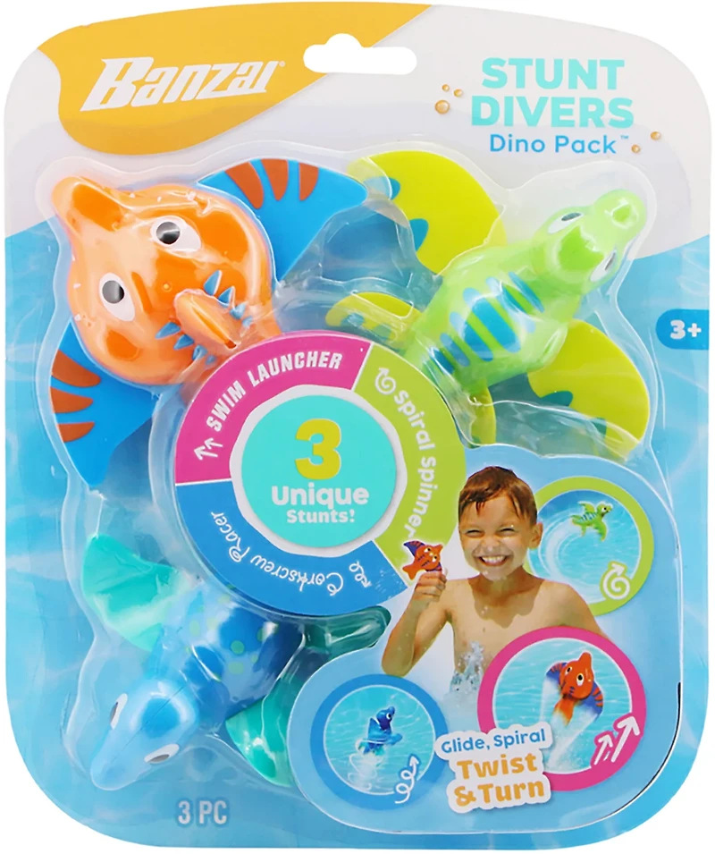 Banzai Stunt Divers 3-Piece Dino Pack
