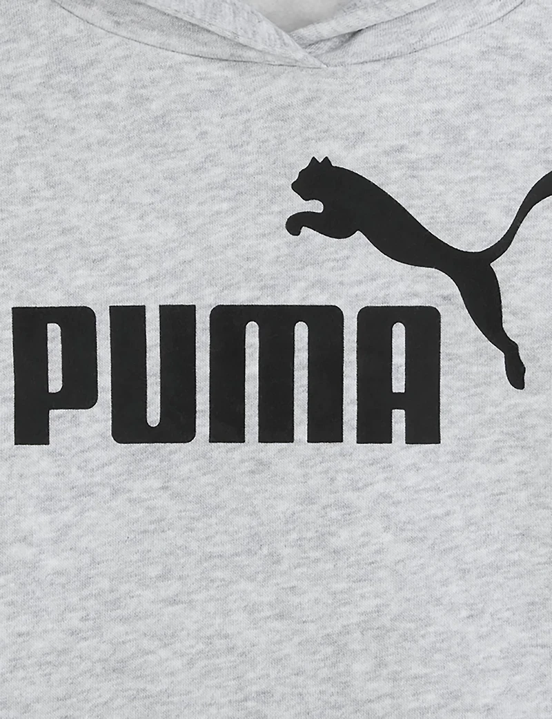 PUMA Girls’ Foundations Cotton Fleece PO Hoodie