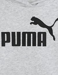 PUMA Girls’ Foundations Cotton Fleece PO Hoodie