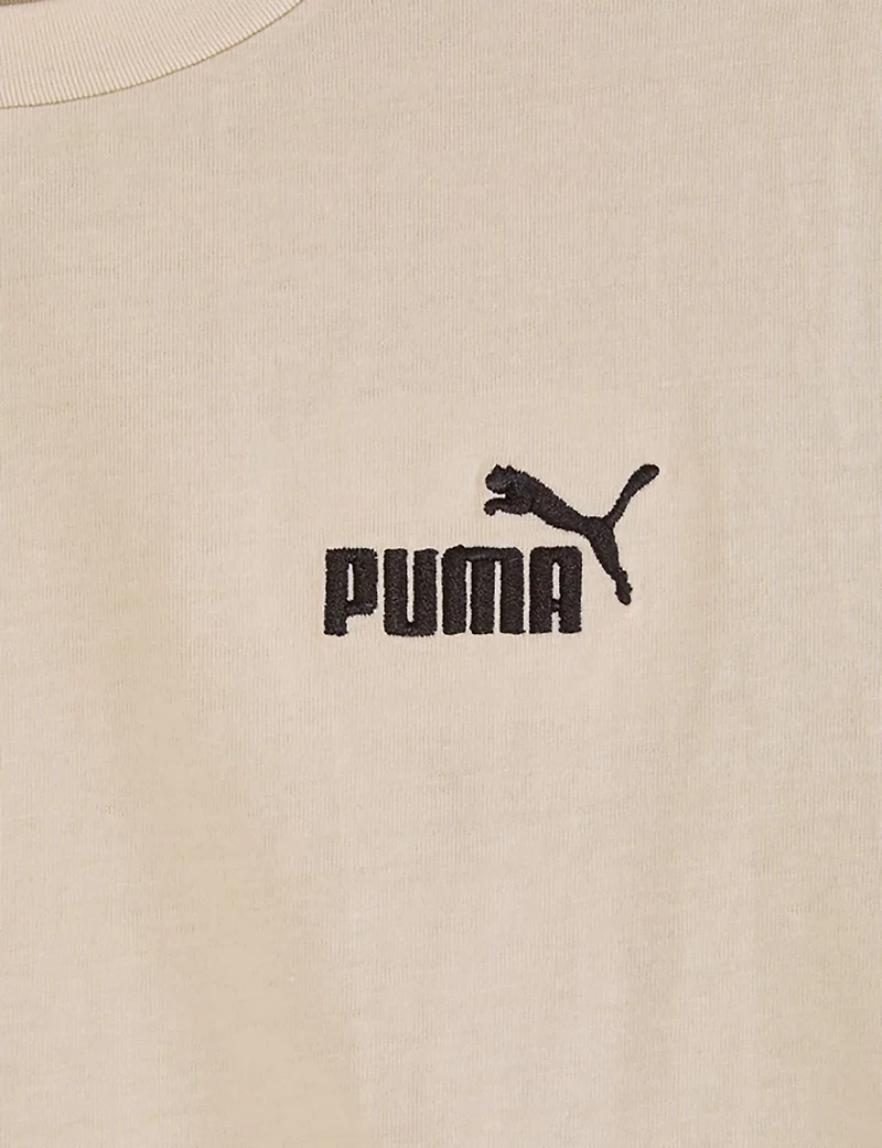 PUMA Boys’ PS Essentials Basics No 1 Logo T-shirt