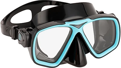 US Diver Adults' Belize Teal and Black Mask Swim Goggles