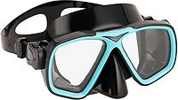US Diver Adults' Belize Teal and Black Mask Swim Goggles