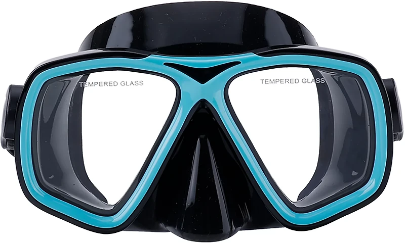 US Diver Adults' Belize Teal and Black Mask Swim Goggles