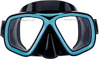 US Diver Adults' Belize Teal and Black Mask Swim Goggles
