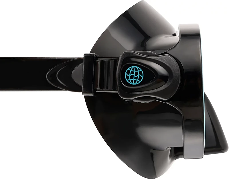 US Diver Adults' Belize Teal and Black Mask Swim Goggles