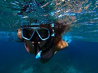 US Diver Adults' Belize Teal and Black Mask Swim Goggles