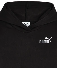 PUMA Girls’ Essential Basics Spun Poly Fleece PO Hoodie