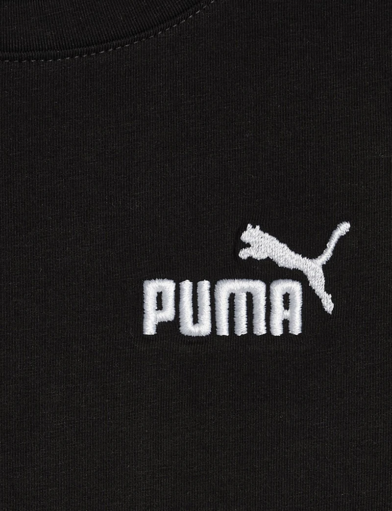 PUMA Girls’ 4-6X Foundations Cotton/Spandex Stretch Jersey Baby T-shirt