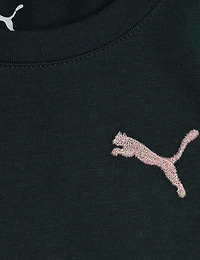 PUMA Girls’ 4-6X Bow Society Pack Cotton/Spandex Baby T-shirt