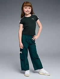 PUMA Girls’ 4-6X Bow Society Pack Cotton/Spandex Baby T-shirt