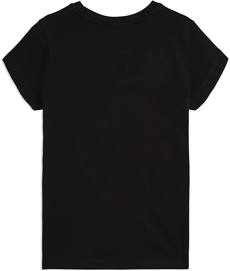 PUMA Girls’ Bow Society Pack Cotton/Spandex T-shirt