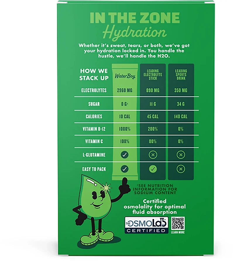 Waterboy Workout Hydration Sticks 10-Pack