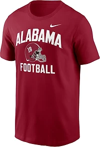 Nike Men's University of Alabama Team Arch Football Helmet Graphic T-shirt