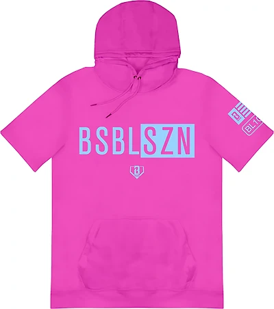 Baseball Lifestyle 101 Adults' BSBL-SZN V2 Short Sleeve Hoodie