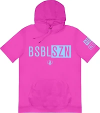 Baseball Lifestyle 101 Adults' BSBL-SZN V2 Short Sleeve Hoodie