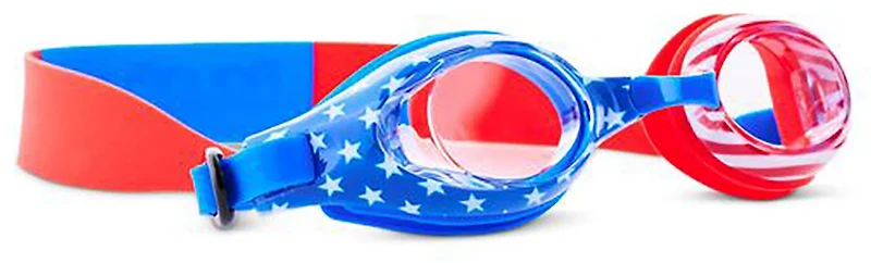 Aqua2ude Kids’ Red White and Blue Swim Goggles