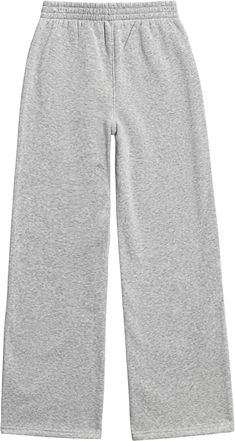 PUMA Girls’ Essentials Basics Spun Poly Fleece Wide Leg Pants