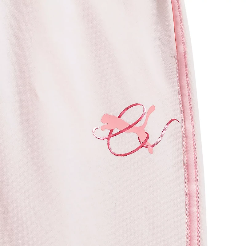 PUMA Girls’ 4-6X Bow Society Pack Cotton Fleece Joggers