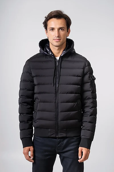 The Recycled Planet Men’s Tanker Quilted Bibby Jacket