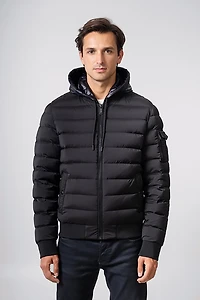 The Recycled Planet Men’s Tanker Quilted Bibby Jacket