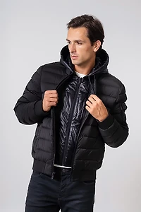The Recycled Planet Men’s Tanker Quilted Bibby Jacket