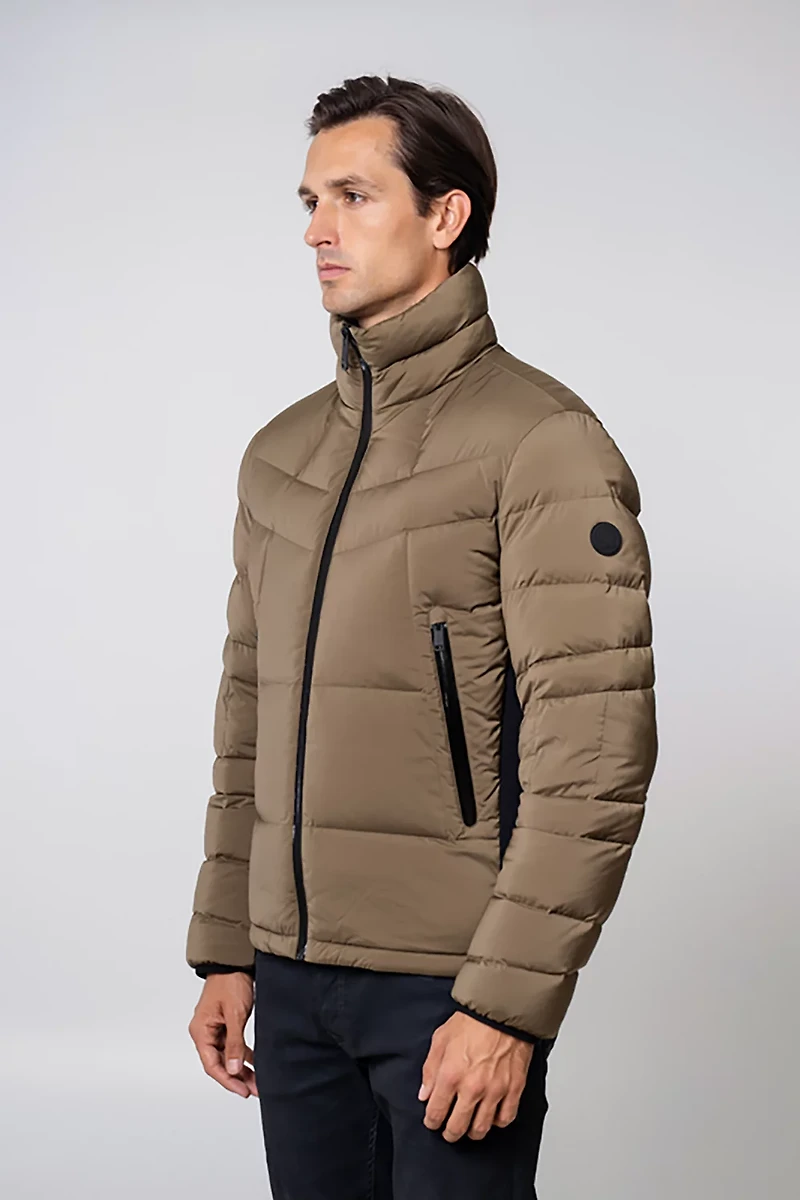 The Recycled Planet Men’s Downhill Quilted Hipster Jacket