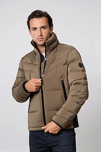 The Recycled Planet Men’s Downhill Quilted Hipster Jacket
