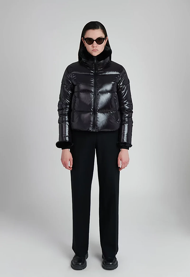 The Recycled Planet Women's Cropped Hipster with Collar