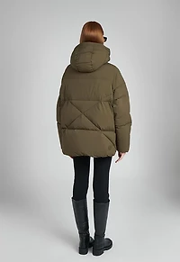 The Recycled Planet Women’s Hooded Poncho Swing Coat