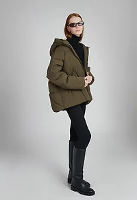 The Recycled Planet Women’s Hooded Poncho Swing Coat