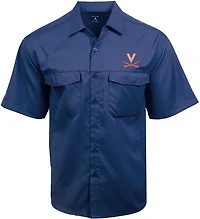 Antigua Men's University of Virginia Game Day Fishing Shirt